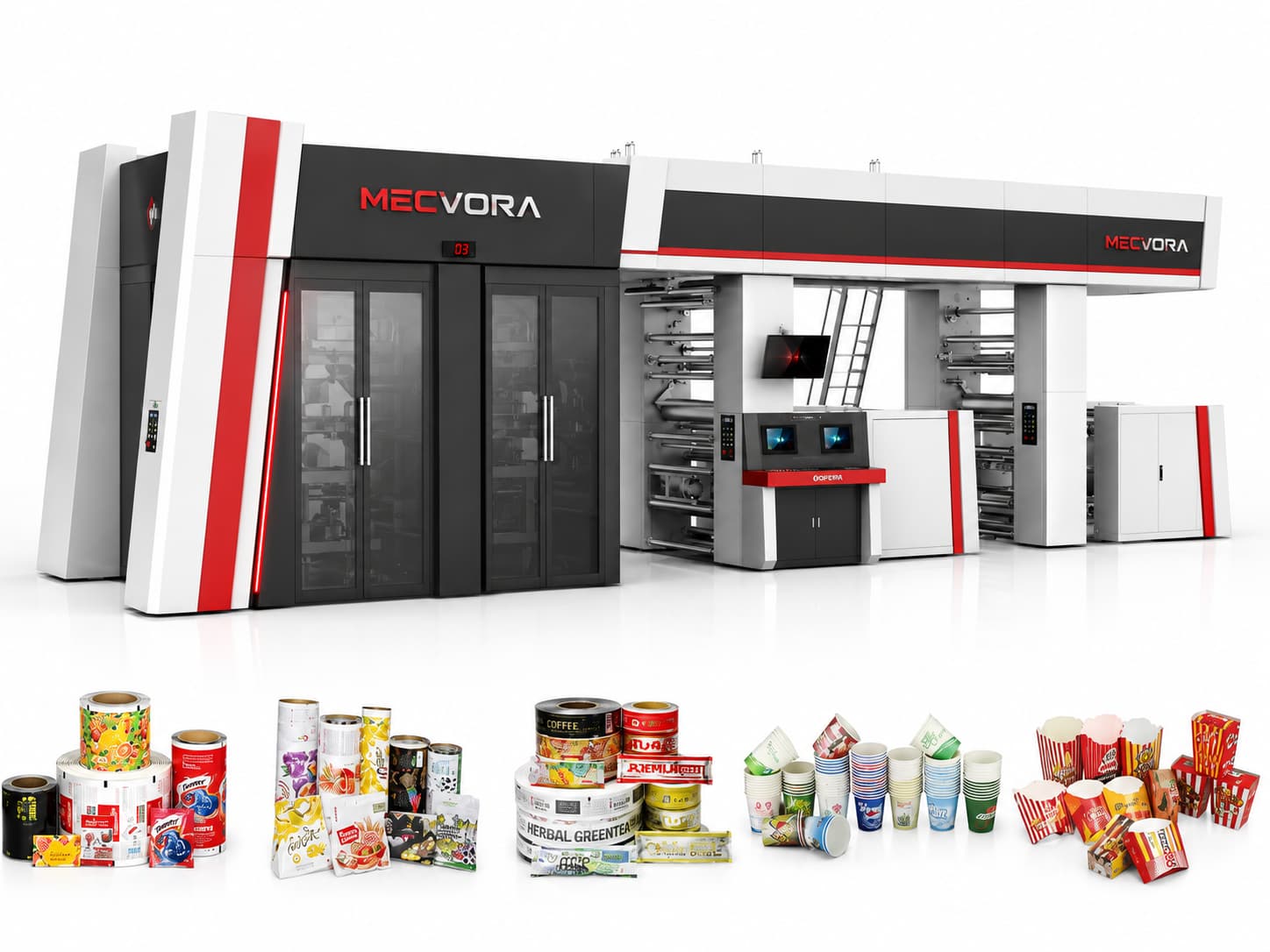 Mașină Flexo CI cu Tambur Central